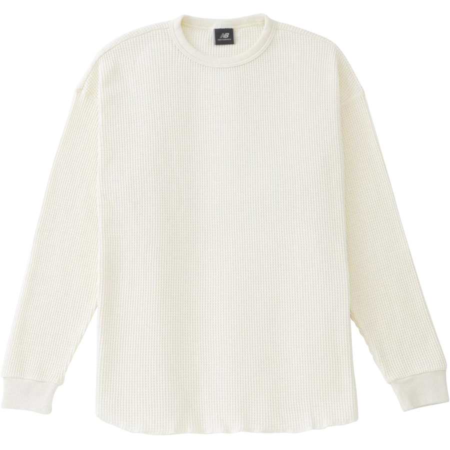 New Balance New Balance T Shirts Men's White Crew Neck Moderate Straight Fit