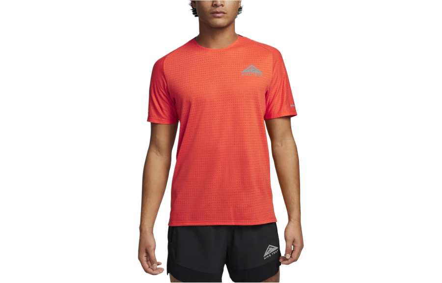 Nike Nike Dri FIT Short Sleeve Running Top T Shirt Men's Universe Clay
