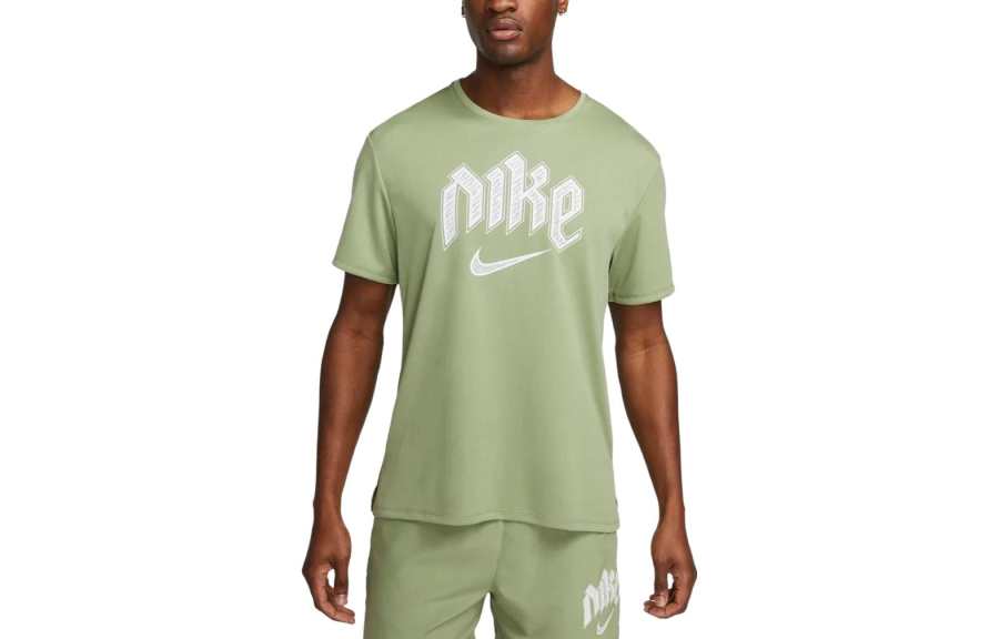 Nike Nike Dri FIT Run Division Miler T Shirt Men's Green