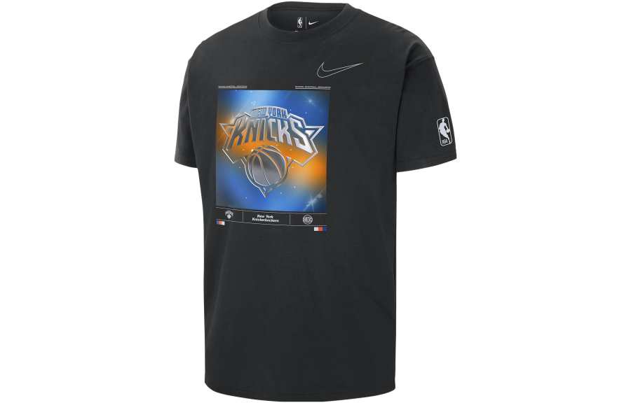 Nike Nike T Shirts Men's Black Crew Neck Moderate Straight Fit