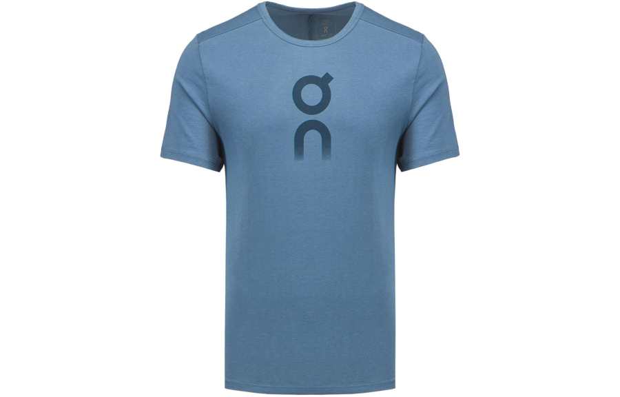 On On T Shirts Men's Blue Crew Neck Moderate Other