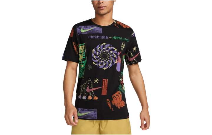 Nike Nike T Shirts Men's Black Crew Neck Moderate