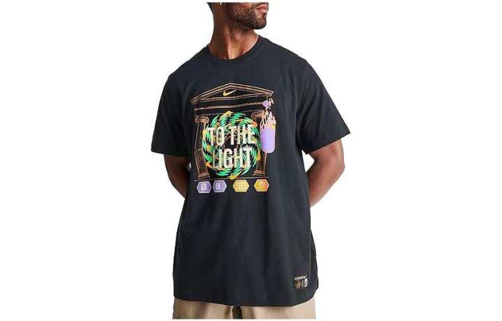 Nike Nike Drop Shoulder Sleeve T Shirt Men's Black