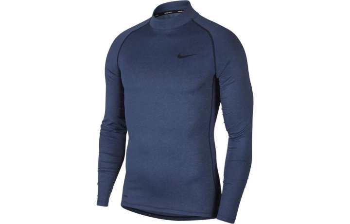Nike Nike T Shirts Men's Dark Blue Stand Collar Moderate Straight Fit