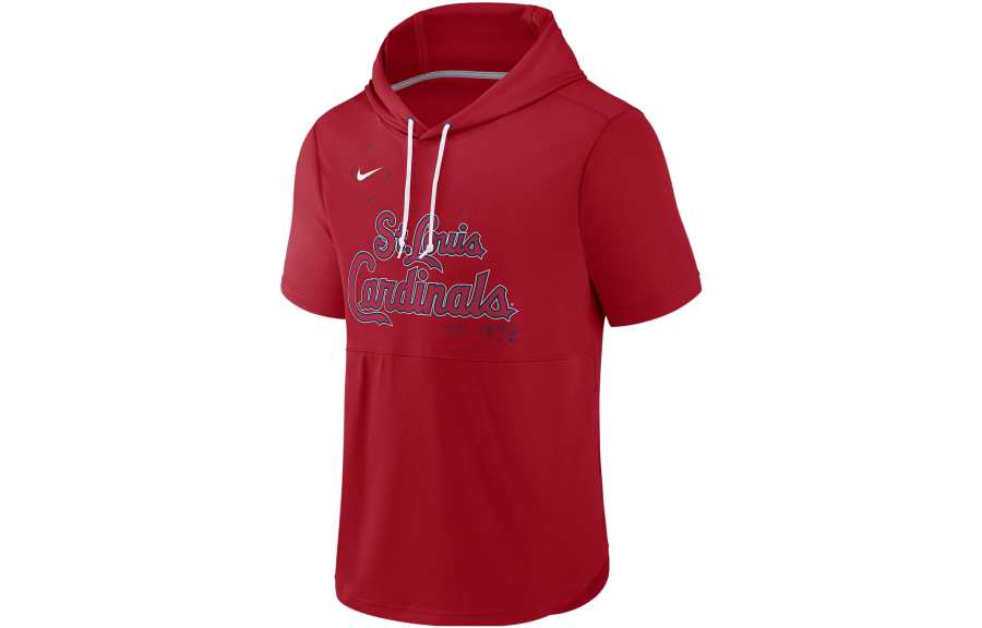 Nike Nike T Shirts Men's Red Hooded Moderate Straight Fit