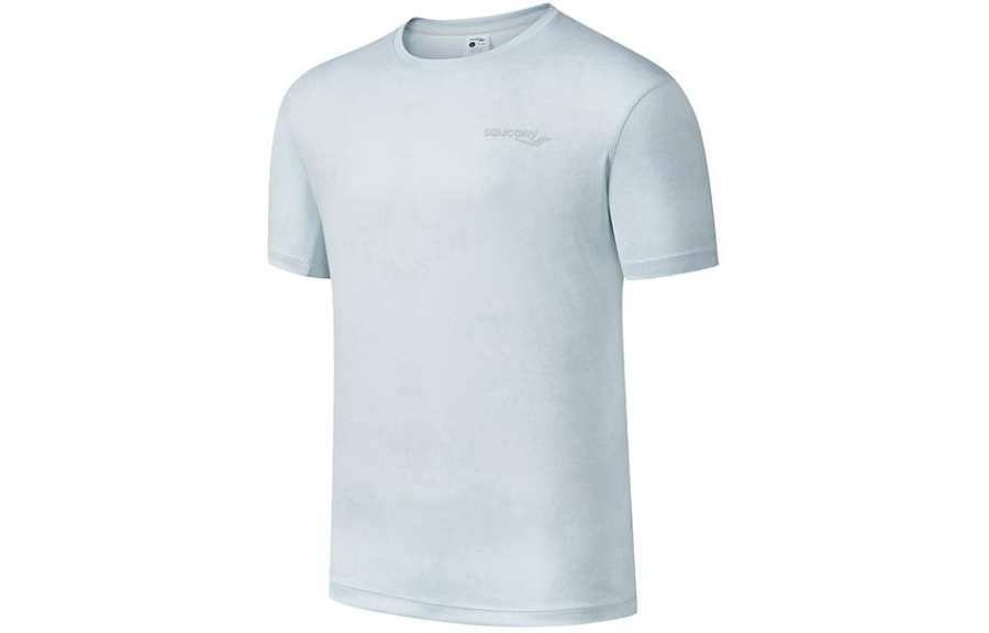 Saucony T Shirt Men's Light Gray Green