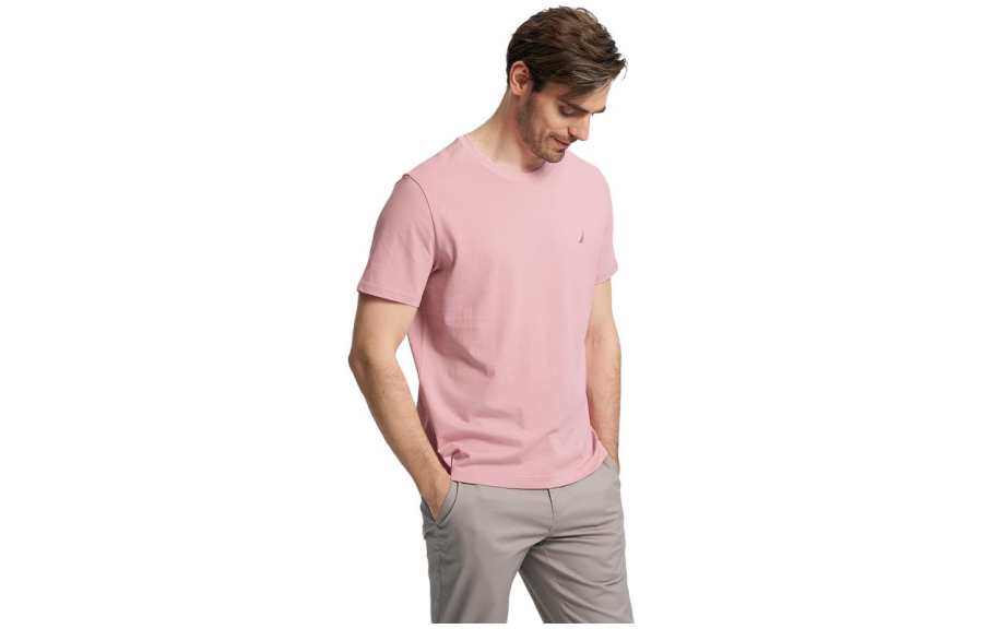 NAUTICA T Shirts Men's Crew Neck Moderate Straight Fit