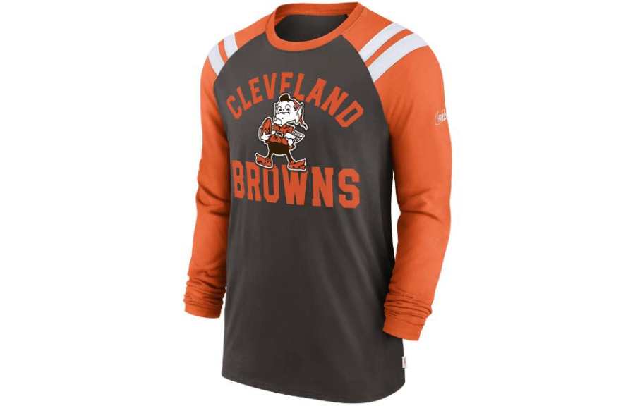 Nike Nike T Shirts Men's Brown Crew Neck Moderate Straight Fit