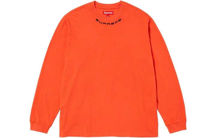 Supreme Supreme FW23 WEEK16 COLLAR LOGO LS TOP T Shirt Unisex
