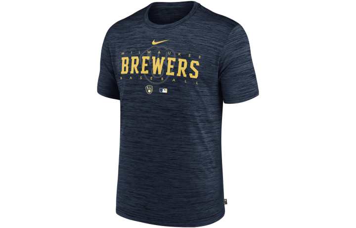 Nike Nike X MLB T Shirts Men's Marine Blue Crew Neck Moderate Straight Fit