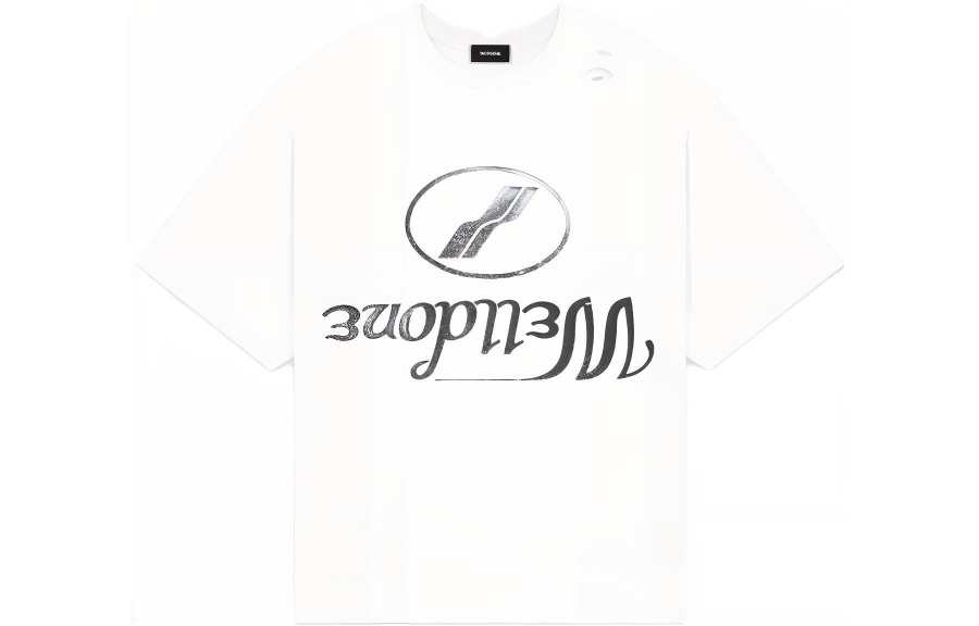 WE11DONE WE11DONE Logo Printed Round Neck T Shirt
