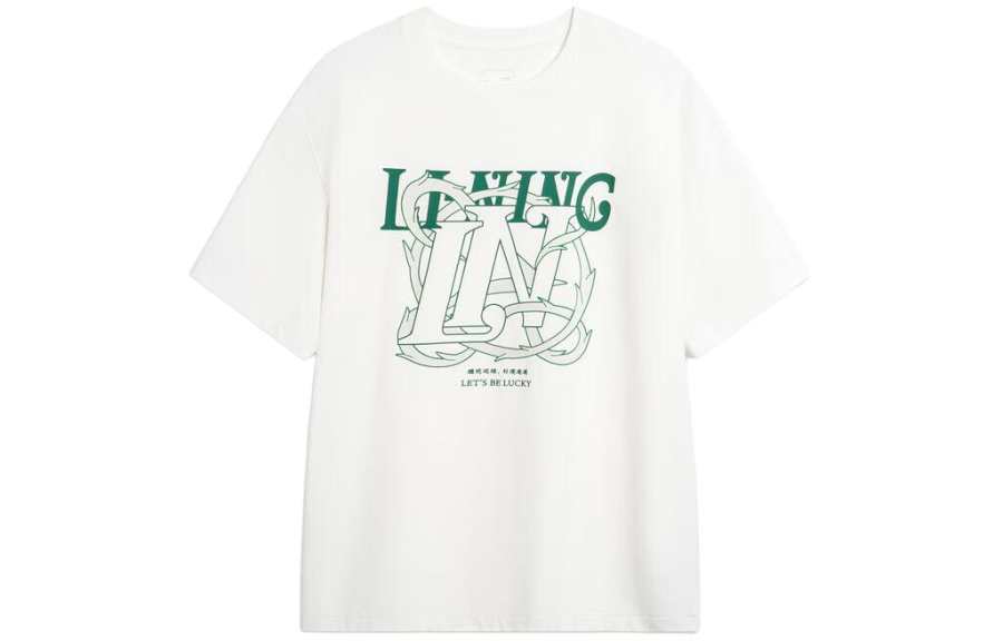 Li-Ning Li Ning Sports Trendy Collection T Shirt Men's Ivory