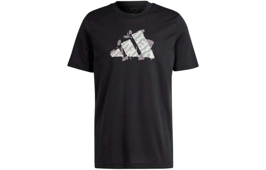 Adidas Adidas T Shirts Men's Black Crew Neck Moderate Straight Fit
