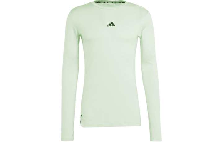 Adidas Adidas Workout Long Sleeve Tee T Shirt Men's Half Green
