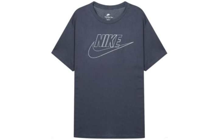 Nike Nike T Shirts Men's Gray Crew Neck Moderate
