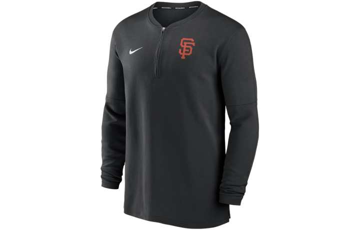 Nike Nike San Francisco Giants Authentic Collection Game Time Men's Nike Dri-FIT Mlb 1/2-Zip Long-Sleeve Top