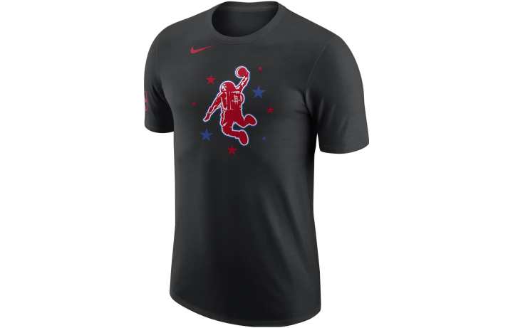 Nike Nike Houston Rockets City Edition T Shirt City Edition, Houston Rockets Men's Black