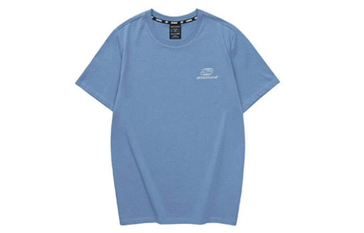 Skechers Sports Life Collection T Shirt Unisex Crown Blue