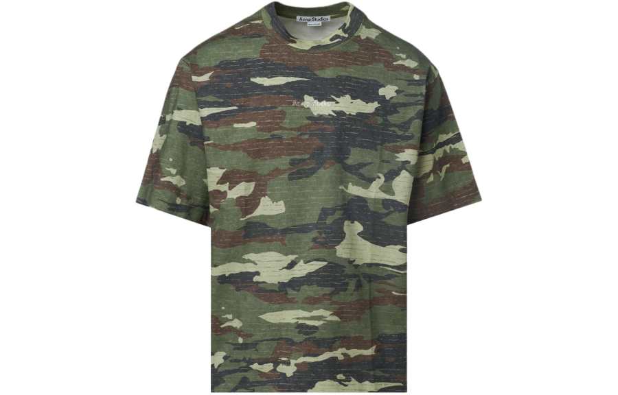 Acne Studios Acne Studios Camouflage Patterned Crewneck T Shirt