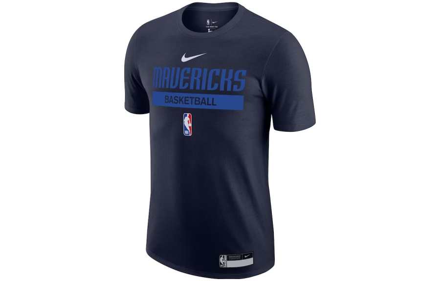 Nike Nike T Shirts Men's Marine Blue Crew Neck Moderate Straight Fit