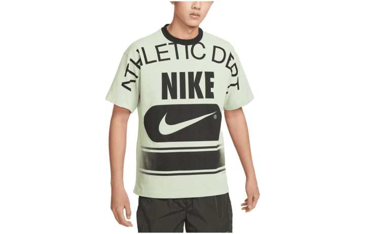 Nike Nike T Shirts Men's Green Crew Neck Moderate