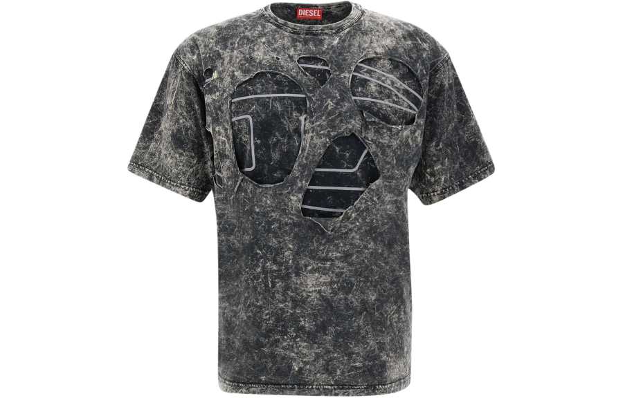 DIESEL T Boxt Peeloval Distressed T Shirt