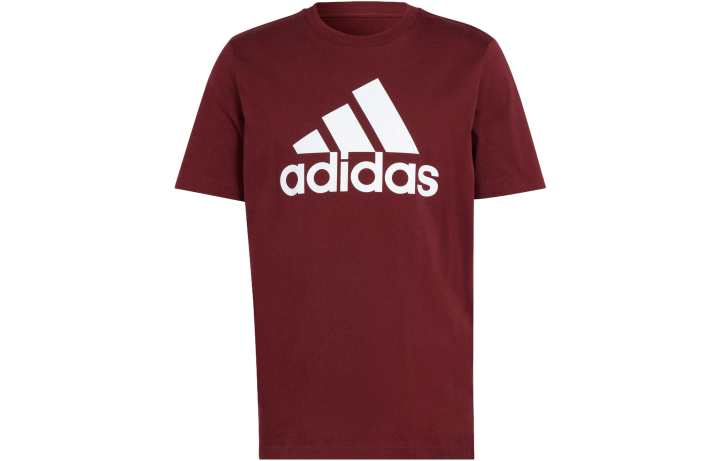 Adidas Adidas Essential T Shirts Men's Dark Red Crew Neck Moderate Straight Fit