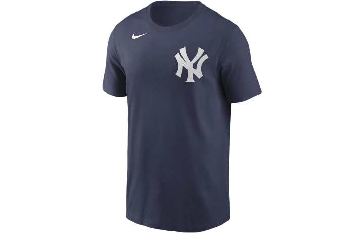 Nike Nike T Shirts Men's Blue Crew Neck Moderate Straight Fit