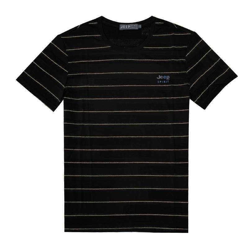 JEEP SPIRIT T Shirts Men's Crew Neck Moderate Straight Fit