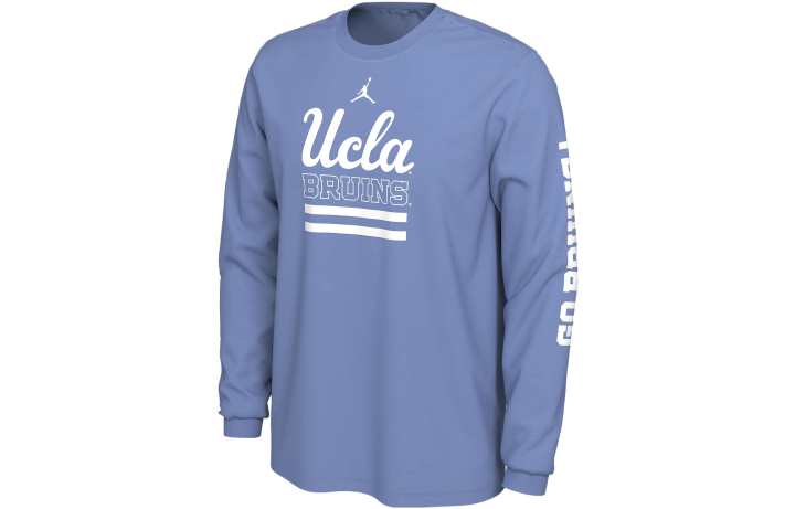 Jordan Jordan T Shirts Men's Blue Crew Neck Moderate Straight Fit