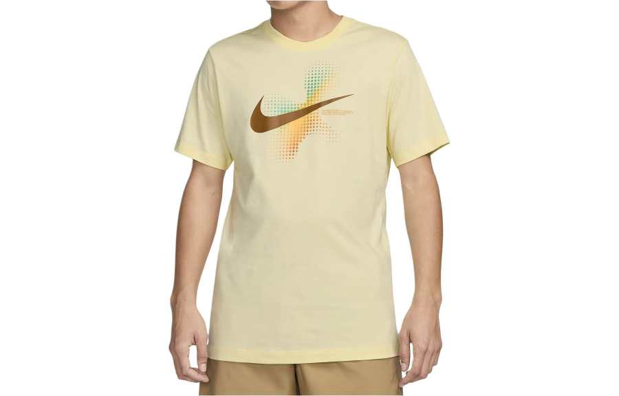 Nike Nike Sportswear T Shirt Men's Light Yellow