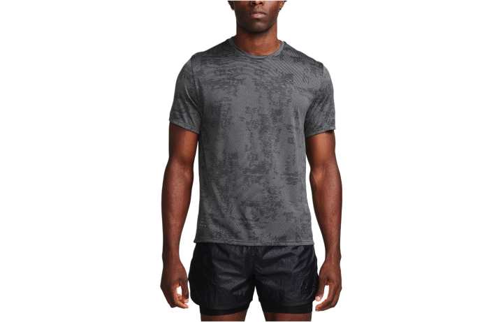 Nike Nike Dri Fit Adv Short Sleeve Running Top T Shirt Men's Gray