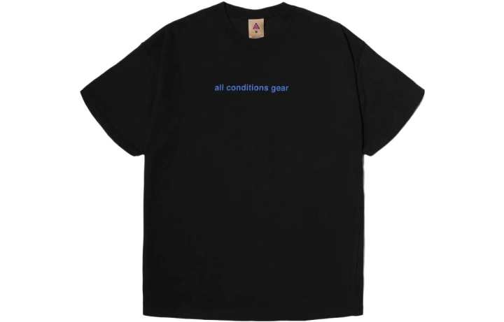Nike Nike T Shirts Men's Black Crew Neck Moderate Straight Fit