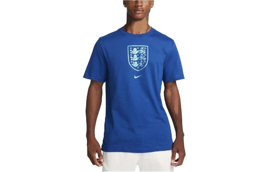 Nike Nike T Shirts Men's Fitness Blue Crew Neck Moderate Straight Fit