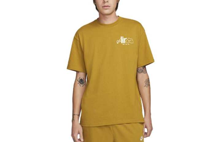 Nike Nike Sportswear T Shirt Men's Ginger Yellow