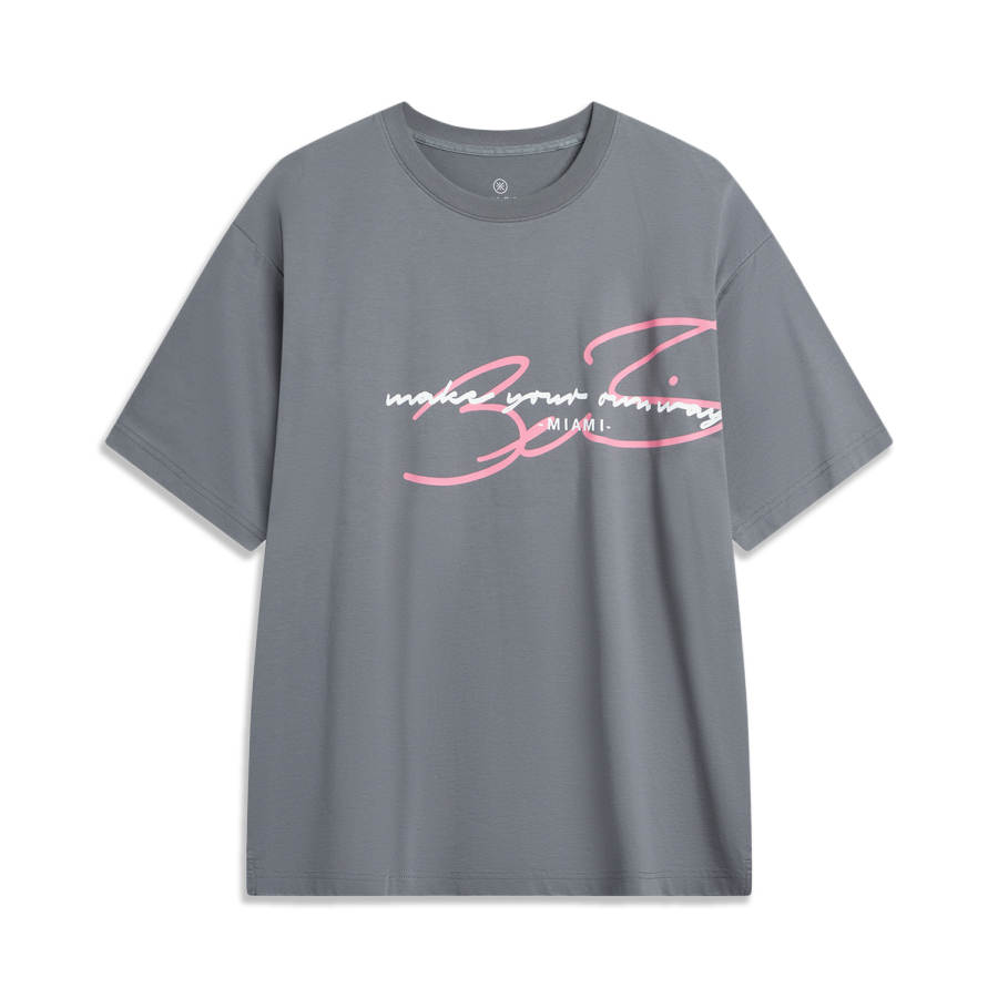 Li-Ning Li Ning T Shirt Men's Shadow Gray