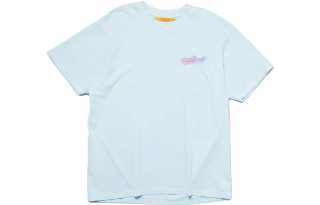 Union T Shirts Men's Light Blue Crew Neck Moderate Straight Fit