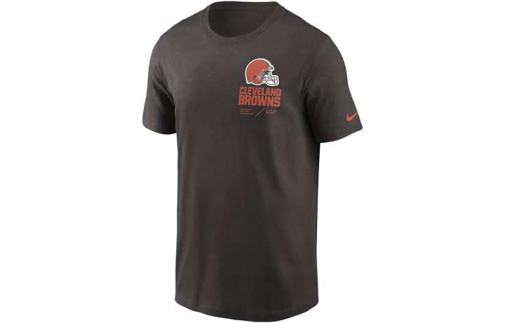 Nike Nike T Shirts Men's Brown Crew Neck Moderate Straight Fit