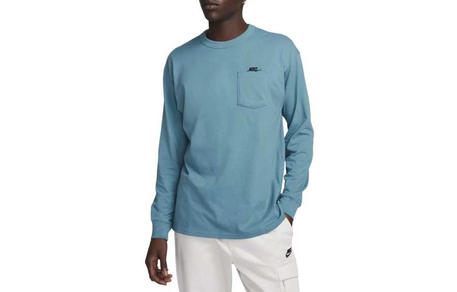 Nike Nike T Shirts Men's Light Blue Crew Neck Moderate Straight Fit