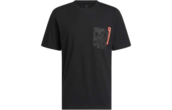 Adidas Adidas T Shirts Men's Black Crew Neck Moderate Straight Fit