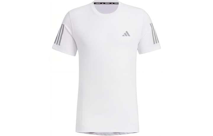Adidas Adidas T Shirts Men's White Crew Neck Moderate Straight Fit