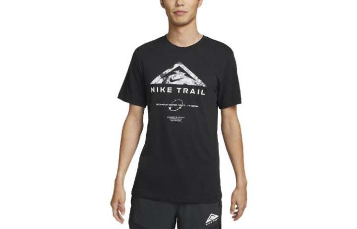 Nike Nike Dri FIT Trail T Shirt Men's Black