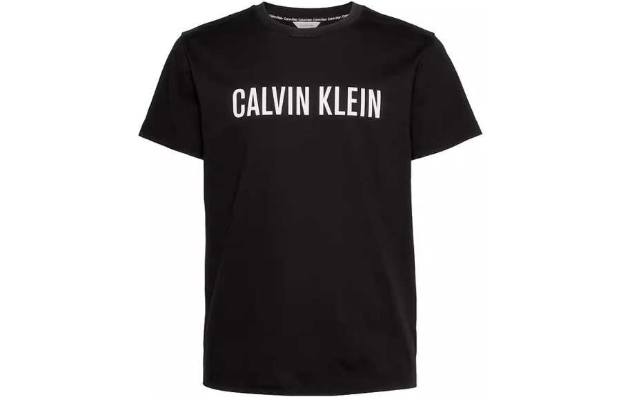 Calvin Klein T Shirts Men's Black Crew Neck Moderate