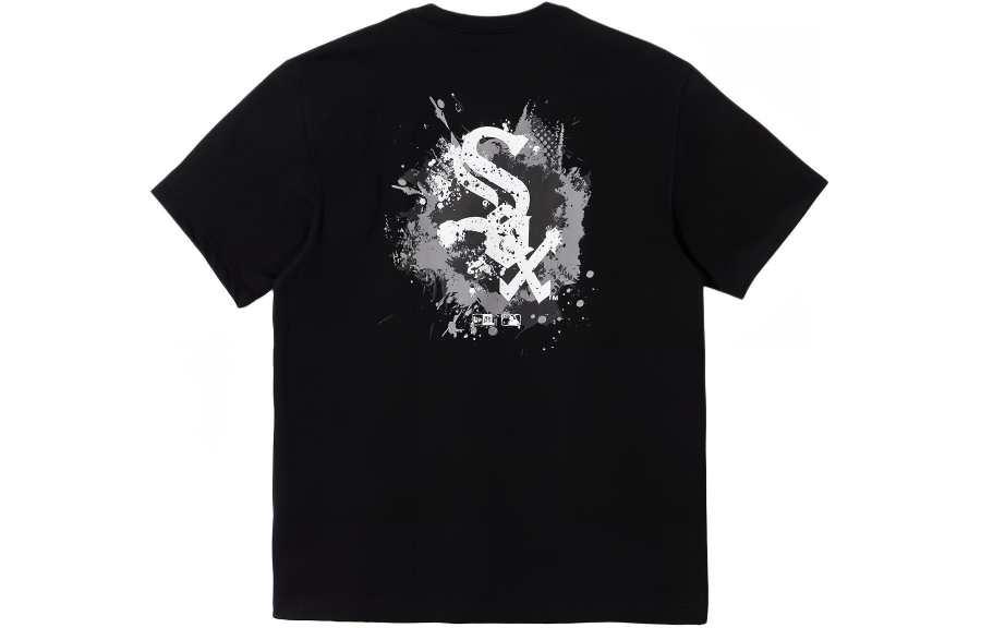New Era T Shirt Couple, Trendy And Versatile Unisex Black