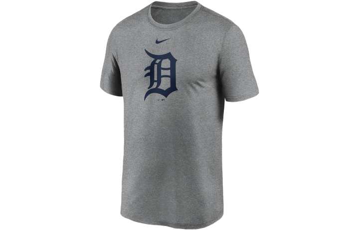 Nike Nike T Shirts Men's Gray Crew Neck Moderate Straight Fit
