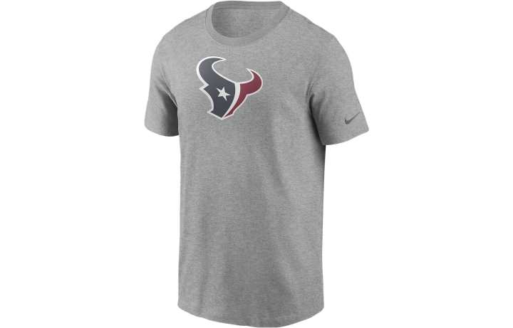 Nike Nike T Shirts Men's Gray Crew Neck Moderate Straight Fit