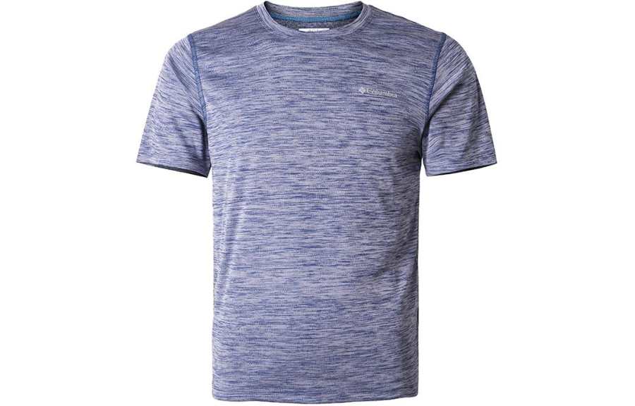 Columbia T Shirt Men's Blue Gray