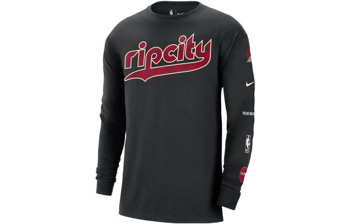 Nike Nike T Shirts Men's Black Crew Neck Moderate Straight Fit