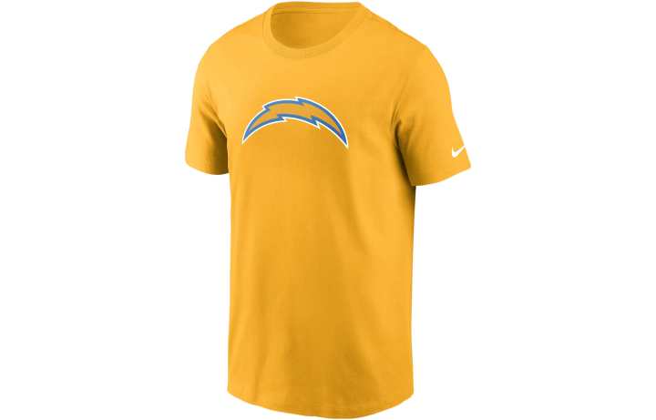 Nike Nike X NFL T Shirts Men's Gold Crew Neck Moderate Straight Fit