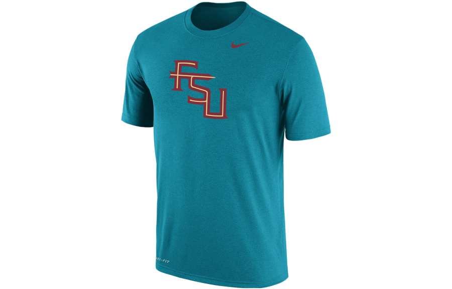 Nike Nike T Shirts Men's Turquoises Crew Neck Moderate Straight Fit